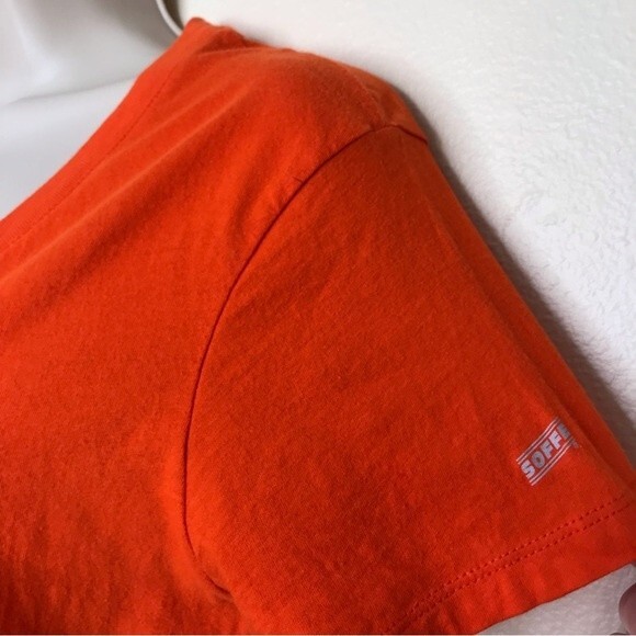 Soffe Fighting Gators UF Orange Blue V Neck Short Sleeve T Shirt Women Large - Picture 4 of 12